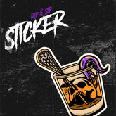 Rip & Sip - Vinyl Sticker - Hobo Lax