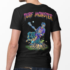 Turf monster lacrosse t-shirt back