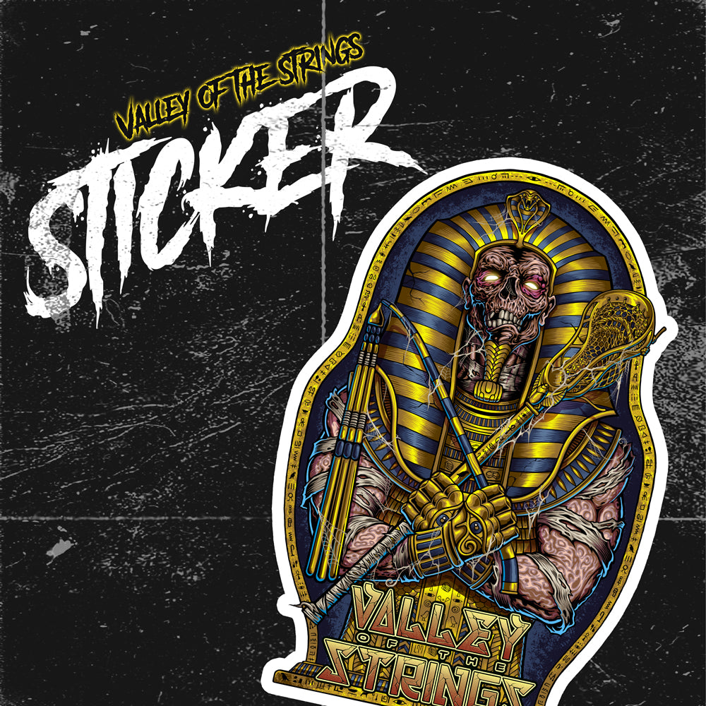 Valley of the strings lacrosse sticker