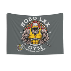 Lift Heavy, Play Hard Grey Tapestry - Hobo Lax