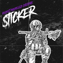 Rocket Propelled Cheddar - Vinyl Sticker