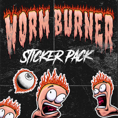 Worm Burner Sticker Pack (x5)